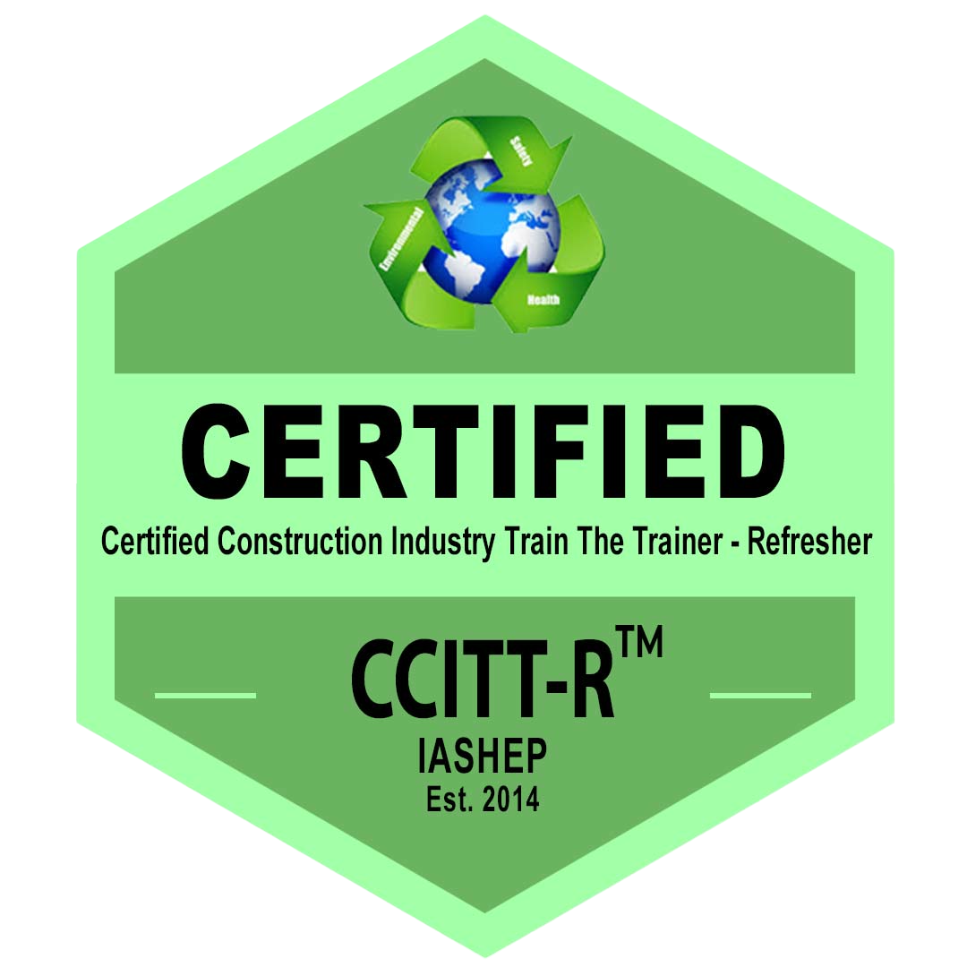 Certified Construction Industry Train the Trainer - Refresher (CCTT-R) badge